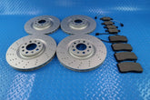 Alfa Romeo Stelvio front rear brake pads & rotors drilled upgrade TopEuro #11336